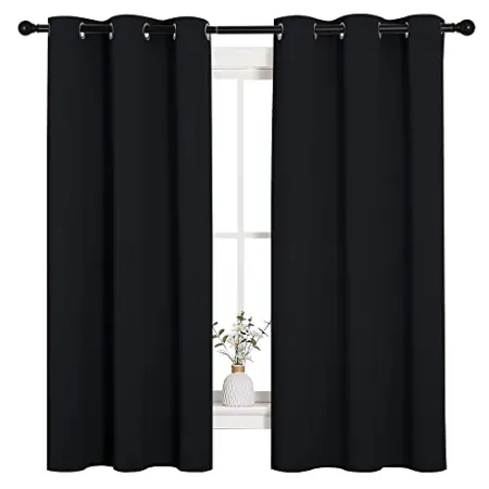 NICETOWN 42"W x 63"L Solid Thermal Insulated Grommet Blackout Curtains/Drapes