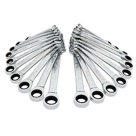 20-Pc Kobalt 12-Point Standard & Metric Ratchet Wrench Set