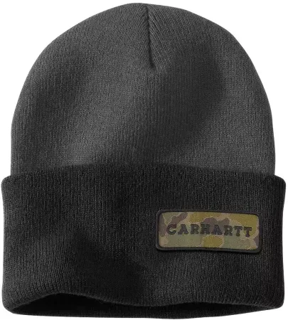 Carhartt Men's Cuffed Camo Patch Beanie