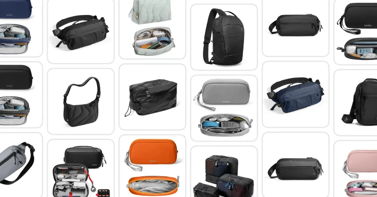 tomtoc 1.5L RFID Blocking Sling Bag