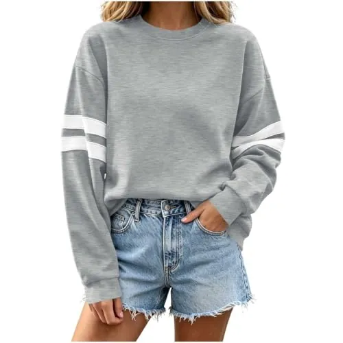 Plus Size Long Sleeve Athletic Casual Tops