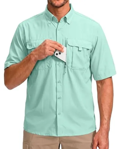Betbo Men's Short Sleeve Fishing Shirt