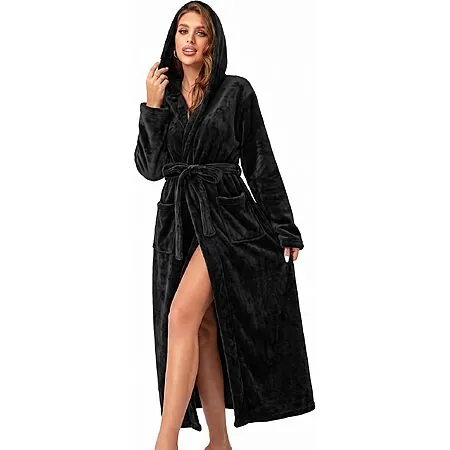 RONGTAI Women's Plush Hooded Bathrobe (Various)