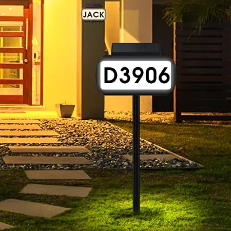 Malitupy Solar House Numbers Address Sign