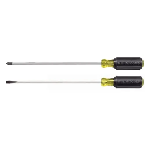 Klein Tools 2-Piece 10" Long Blade Screwdriver Set