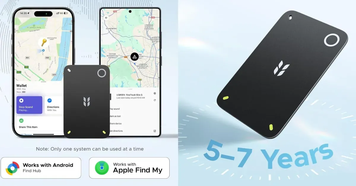FineTrack Slim Duo 2 card-style wallet tracker