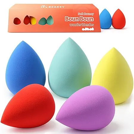 5-Pk BEAKEY Beauty Makeup Sponge Set