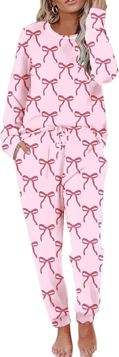 Ekouaer Women’s Long Sleeve Pajama Set