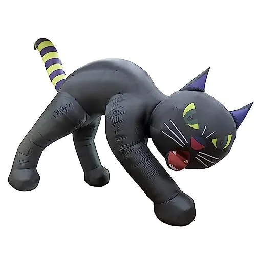National Tree Company 20ft Inflatable Halloween Black Cat
