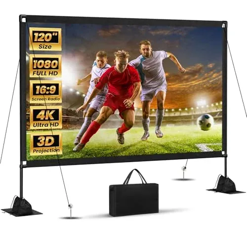 120-inch Projector Screen with Stand