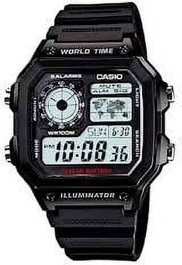 Casio Men's World Time Watch w/ Resin Strap