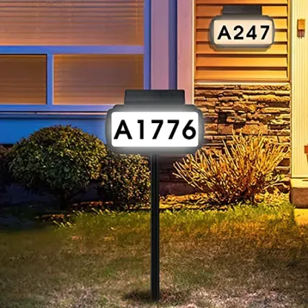 Wecsord Solar Powered Address House Number LED Sign