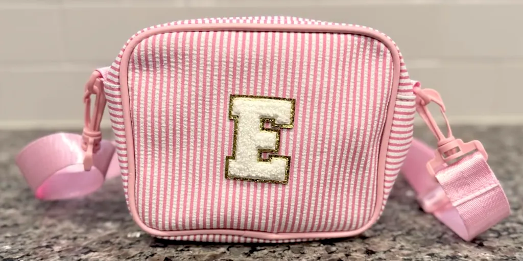 Initial Monogrammed Crossbody Bag