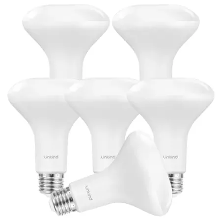 6-Pack Linkind BR30 Dimmable LED Recessed Flood Light Bulbs