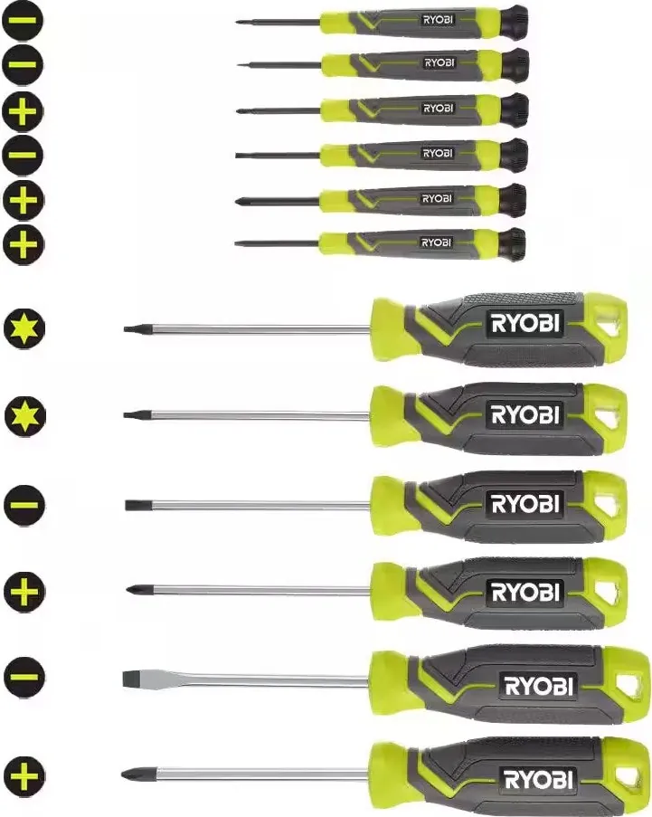 Ryobi 12-Piece Screwdriver Set