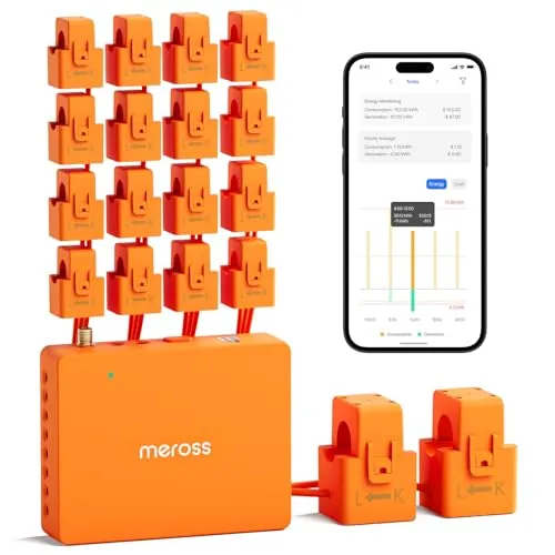 Meross 18-Circuit Energy Monitor Home Assistant Compatible