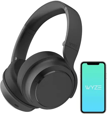 Wyze Noise-Cancelling Wireless Bluetooth Over the Ear Headphones