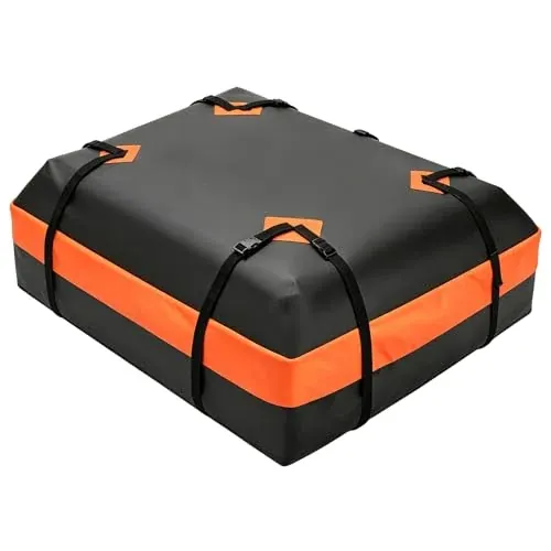 DUMOS Waterproof Car Roof Bag Cargo Carrier 15 Cu. Ft.