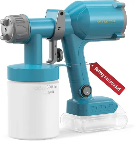 Tilswall Dreamer400 Cordless Paint Sprayer (Fits Dewalt 20V Battery)