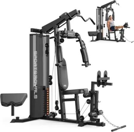 SPORTSROYALS Multifunctional Home Gym Station