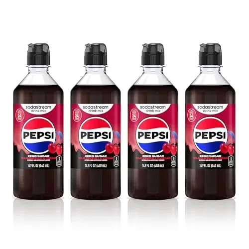 Pepsi Wild Cherry & Cream Zero Sodastream Drink Mix, 4-Pack 14.9 oz