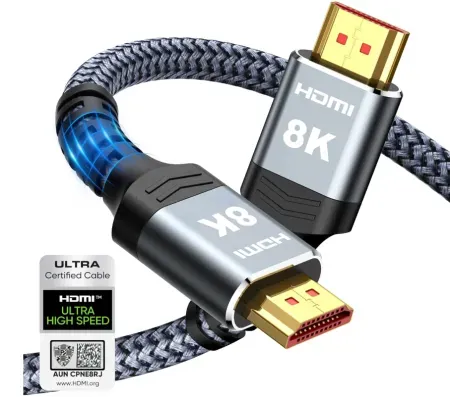 6.6' Highwings 2.1 HDMI Cable 48Gbps (8K@60Hz 4K@120Hz)