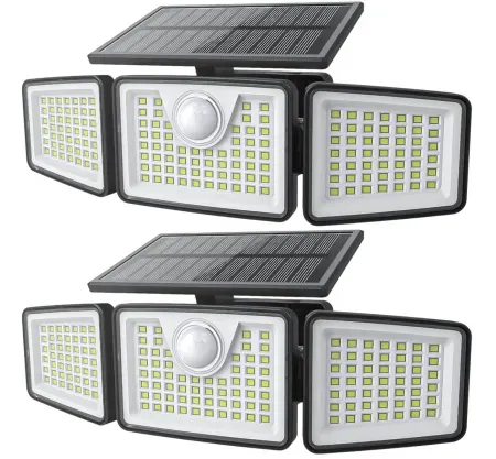 2-Pack Daphino 2500-Lumen Solar Lights w/ Motion Sensor