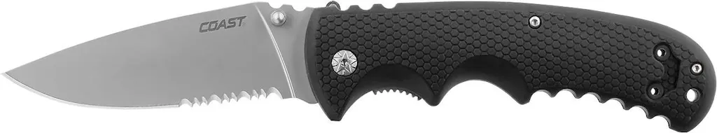Coast Double Lock 3.75" Serrated Folding Knife