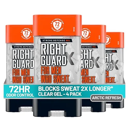 Right Guard Xtreme Defense Antiperspirant Deodorant Gel - 4 pack