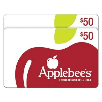 Two $50 Applebee's Grill + Bar Gift Cards ($100 Value)