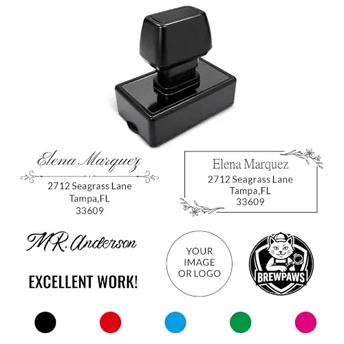 Custom Self Inking Stamp with Ink
