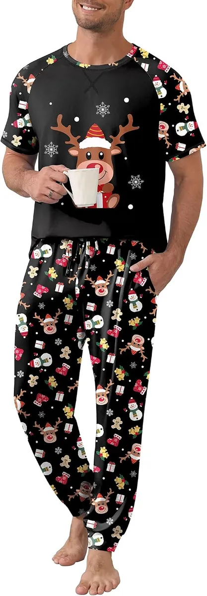 Ekouaer Men’s Pajama Set