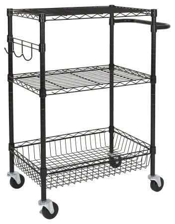 Hyper Tough 3-Tier New Multipurpose Rolling Cart