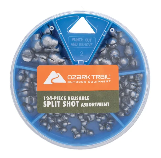 Ozark Trail 124-Piece Reusable Split Shot Assortment