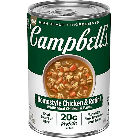16.1oz. Campbell's Protein Homestyle Chicken & Rotini Soup