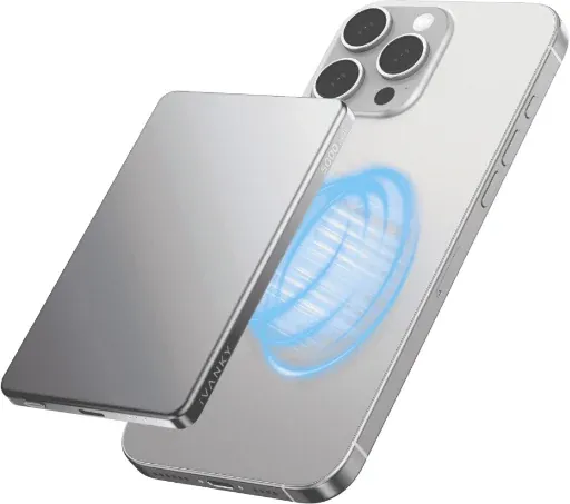 iVANKY 0.3" Ultra Slim 5000mAh MagSafe Portable Power Bank