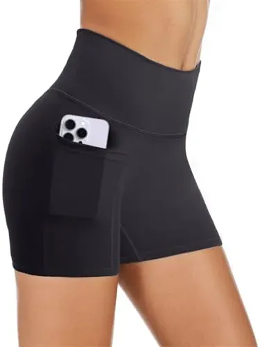 CopyLeaf Biker Shorts Women with Pockets