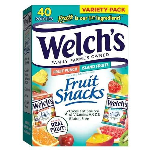 Welch’s Fruit Punch & Island Fruits Fruit Snacks 40-Count