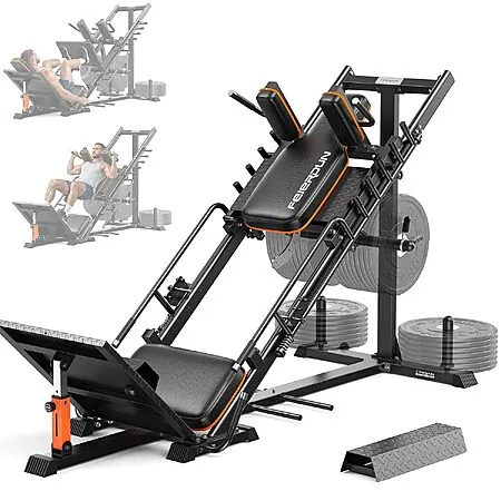 Prime: FEIERDUN 2-in-1 45 Degree Leg Press & Hack Squat Machine (Machine Only)