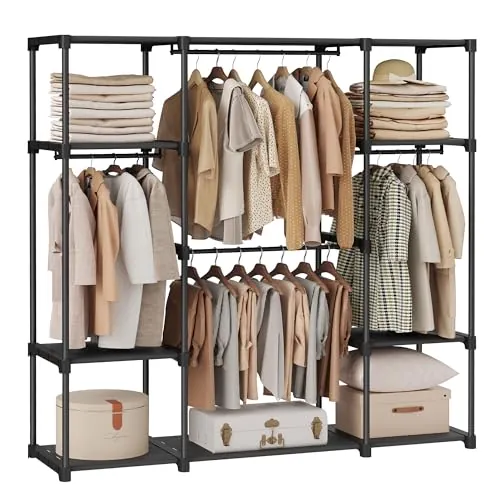 SONGMICS Portable Freestanding Closet Organizer