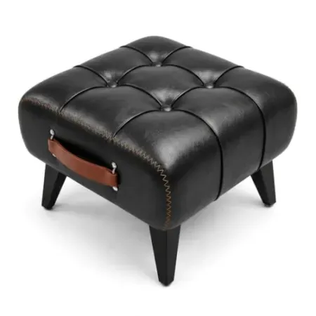 GRANNY SAYS Faux Leather Ottoman / Footrest