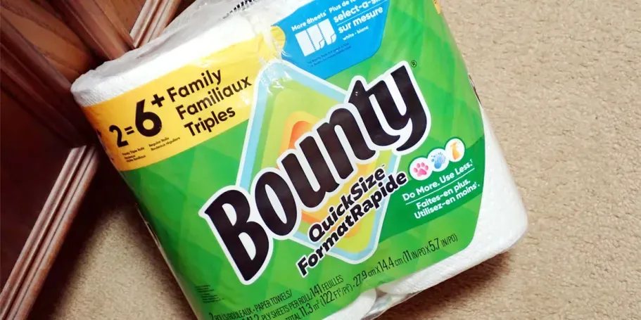 Bounty Quick-Size Family Triple Roll Paper Towels 8-Pack