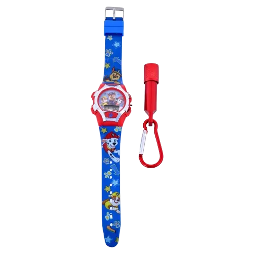 Nickelodeon Paw Patrol Silicone Watch w/ Flashlight