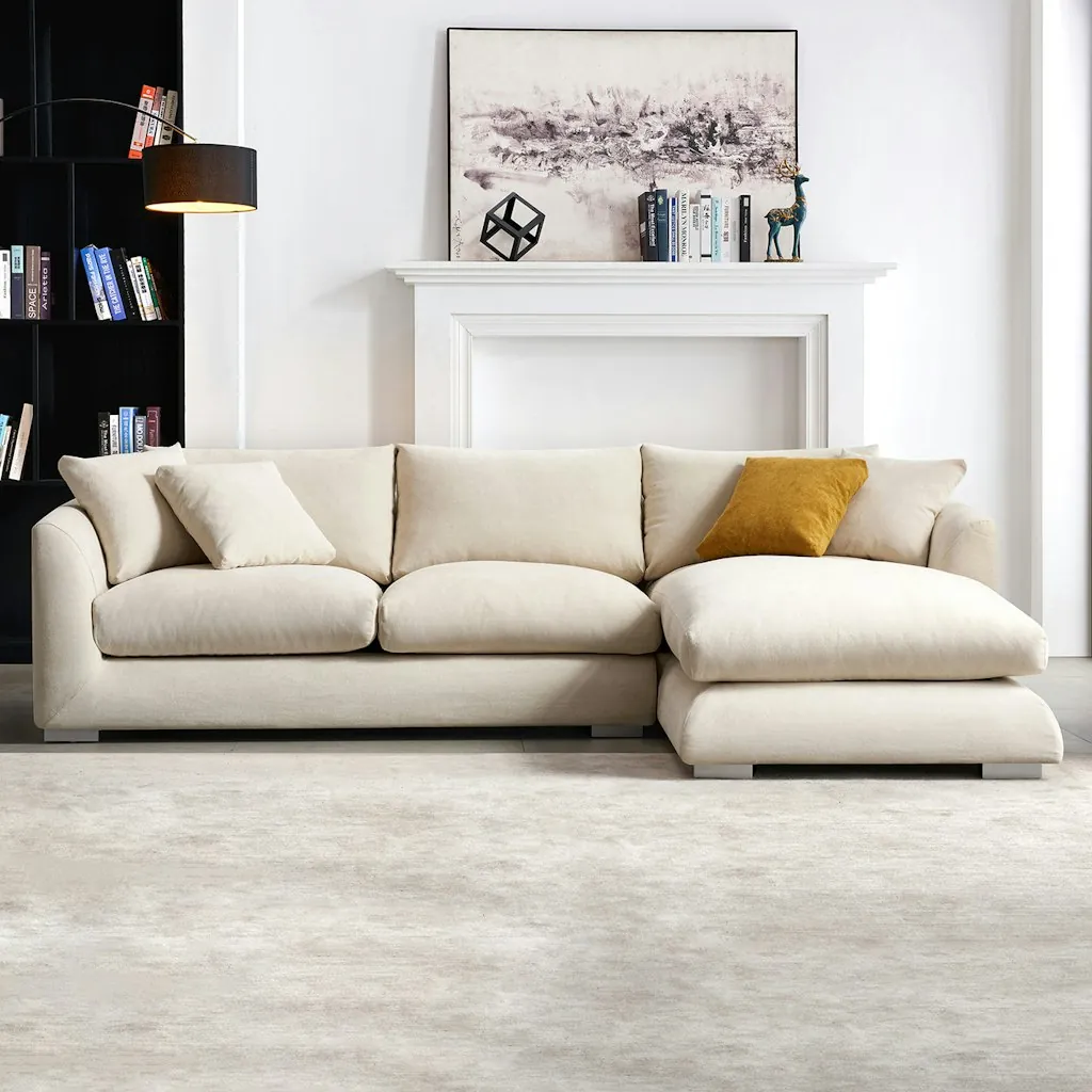Valyou Feathers Sectional Sofa