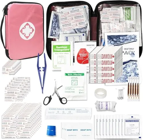 305-Piece 1st Aid First Aid Kit (Pink)