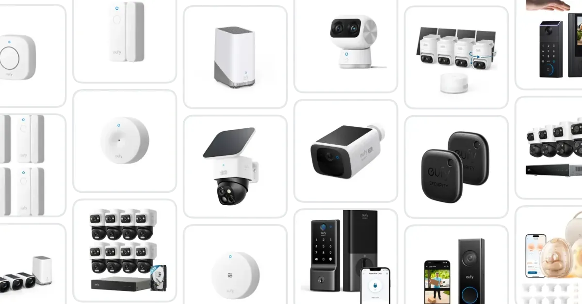 Anker security cameras, smart locks, baby monitors, sensors, item finders