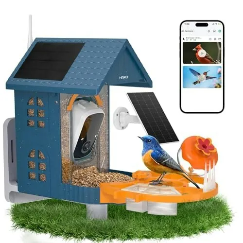 Minikey Smart Bird Feeder with 3K Camera