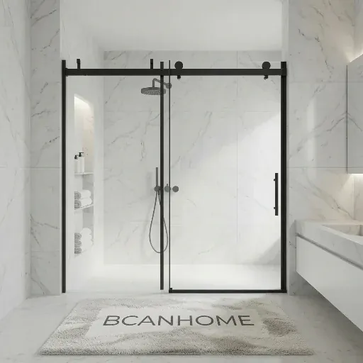 BCANHOME 56-60"w x 76"h Soft-close Frameless Sliding Shower Door