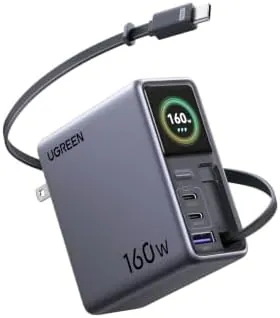 Prime Members: UGREEN Nexode Pro 4-Port up to 160W Charger w/ Cable