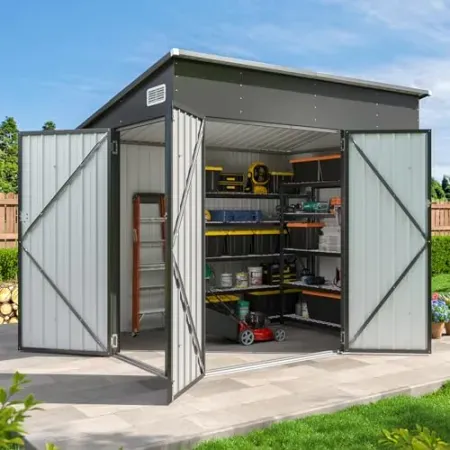 Aoxun 7.5' x 4' Triple Door Shed